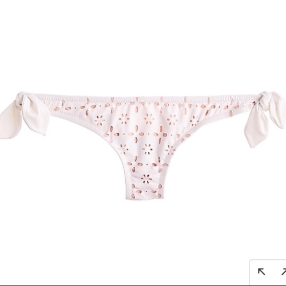 🆕 J.Crew Side-Tie Laser-Cut Bikini Bottom 🆕